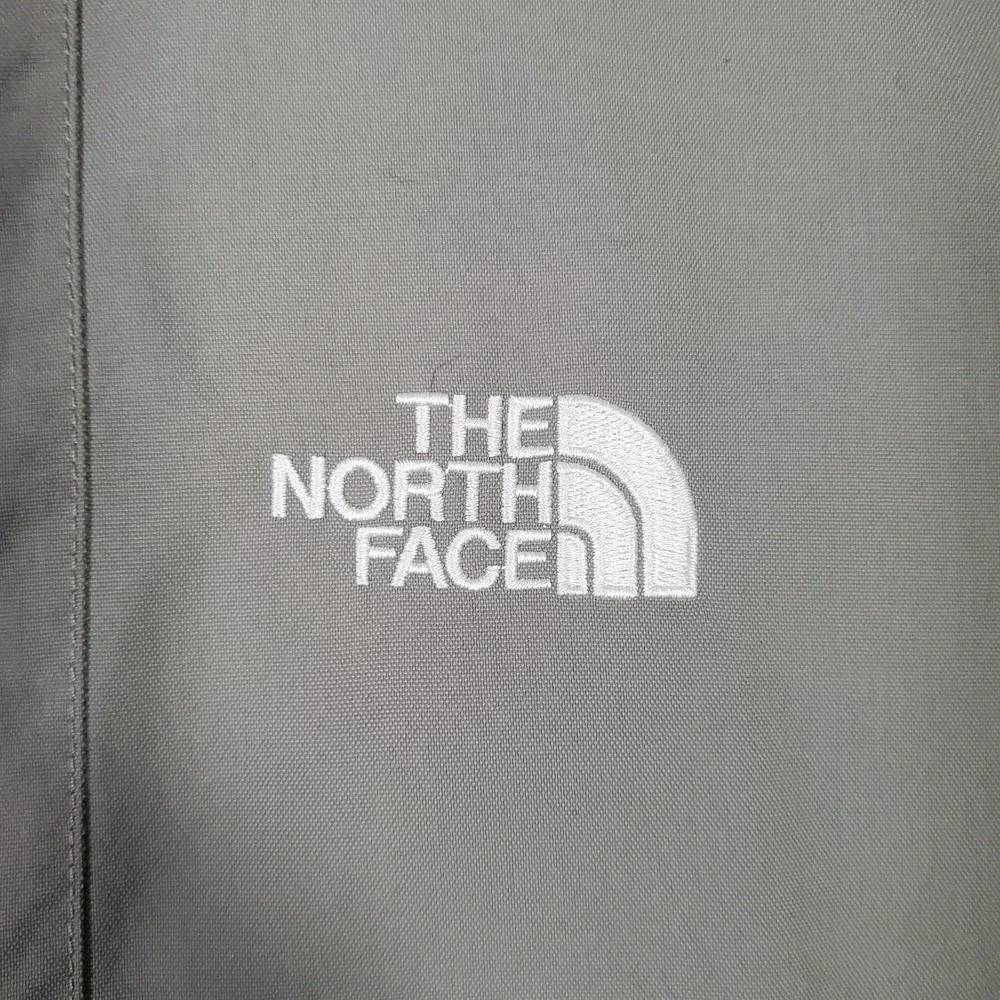 VTG The North Face HyVent Jacket Mens‎ XL Gray Black Colorblock Waterproof  Y2K